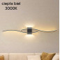Zd149b lampa scienna kinkiet czarny 60cm  ciepły biały