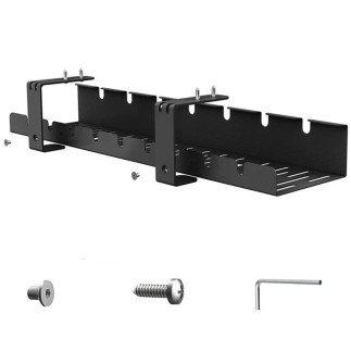 Da263 organizer na kable pod biurko blat  czarny