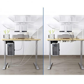 Da263 organizer na kable pod biurko blat  czarny