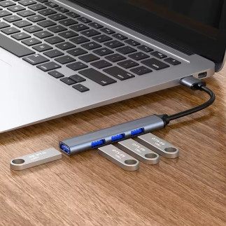 Ak340 hub usb 1x3.0  3x2.0 slim