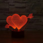 Lampka Nocna Serce 3D LED Zd98e - EAN: 5907621851347