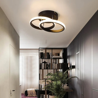 Zd110 lampa żyrandol plafon led czarna