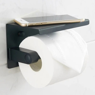 Ag887 uchwyt na papier toaletowy z półką