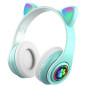 Słuchawki Bluetooth 5.0 Zs7d LED Turkusowe - EAN: 5907621828059