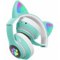 Słuchawki Bluetooth 5.0 Zs7d LED Turkusowe - EAN: 5907621828059