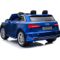 Audi Q5 2-osobowe niebieskie lakierowane pojazd na akumulator dla dzieci EAN: 5902808157281