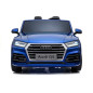 Audi Q5 2-osobowe niebieskie lakierowane pojazd na akumulator dla dzieci EAN: 5902808157281