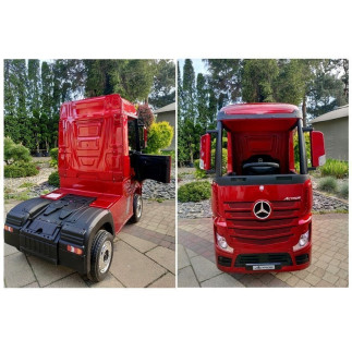 Auto na akumulator mercedes actros czerwony lakierowany mp4