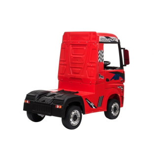 Auto na akumulator mercedes actros czerwony lakierowany mp4