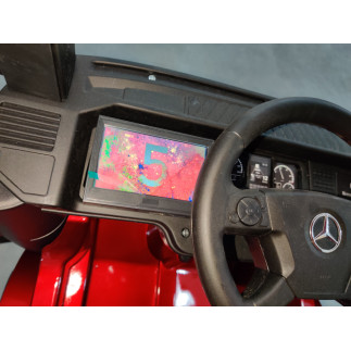 Auto na akumulator mercedes actros czerwony lakierowany mp4