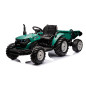 Traktor na akumulator HC-306 z przyczepą ciemnozielony 24V - EAN: 5905991061328