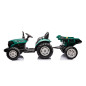 Traktor na akumulator HC-306 z przyczepą ciemnozielony 24V - EAN: 5905991061328