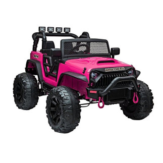 Auto na akumulator jeep jc666 różowy lakierowany