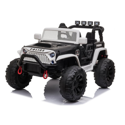 Auto na akumulator Policja JC666 Białe - EAN: 5903802450514