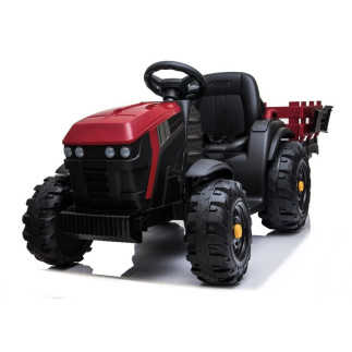 Traktor z przyczepą na akumulator bdm0925 czerwony