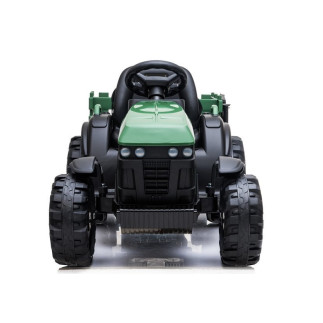 Traktor z przyczepą na akumulator bdm0925 zielony wojskowy