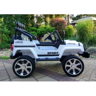 Auto na akumulator s2388 jeep biały 4x45w