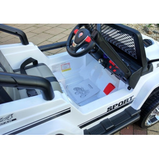 Auto na akumulator s2388 jeep biały 4x45w