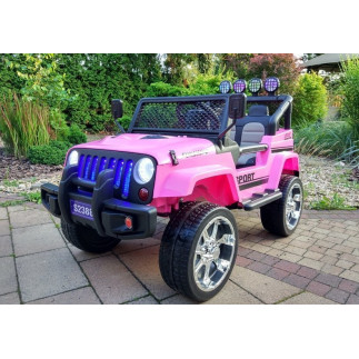 Auto na akumulator s2388 jeep różowy 4x45w