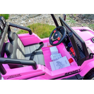 Auto na akumulator s2388 jeep różowy 4x45w