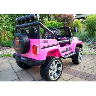Auto na akumulator s2388 jeep różowy 4x45w