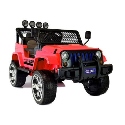Auto na akumulator s2388 jeep czerwony 4x45w