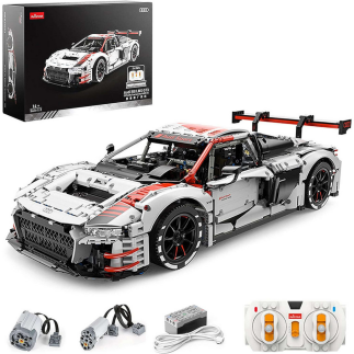 Klocki konstrukcyjne auto rc rastar 1:8 audi r8 3322 elementów