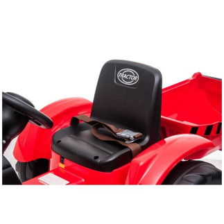 Traktor na akumulator z przyczepą ch9959 czerwony