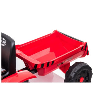 Traktor na akumulator z przyczepą ch9959 czerwony