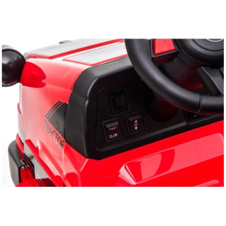 Traktor na akumulator z przyczepą ch9959 czerwony