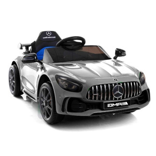 Auto na akumulator mercedes gtr srebrny lakierowany