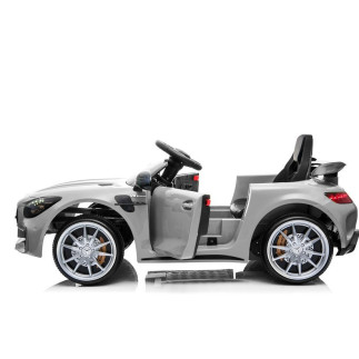 Auto na akumulator mercedes gtr srebrny lakierowany