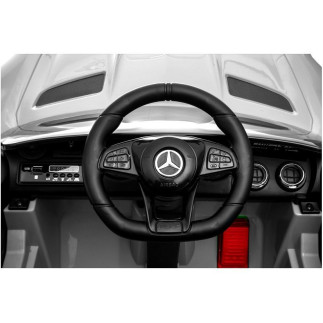 Auto na akumulator mercedes gtr srebrny lakierowany