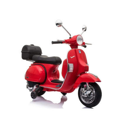 Skuter na akumulator vespa czerwony