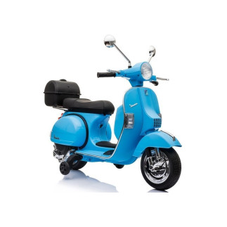 Skuter na akumulator vespa niebieski