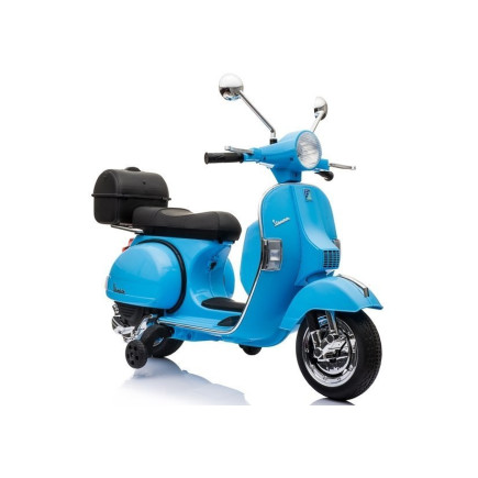 Skuter na akumulator vespa niebieski