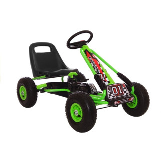 Gokart zielony a-15 pompowane koła