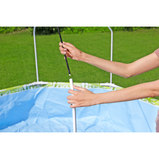 Basen ogrodowy stelażowy dla dzieci 244 cm x 51 cm bestway 56432 zielony