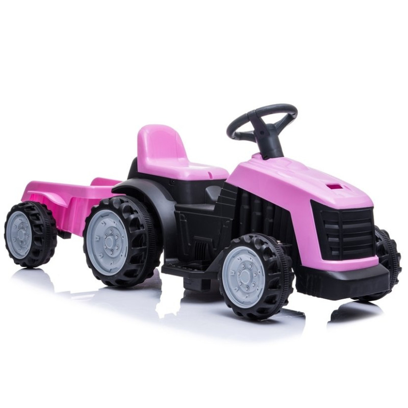 Traktor z przyczepą na akumulator różowy TR1908T EAN: 5908275992745