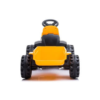 Traktor z przyczepą na akumulator tr1908t żółty