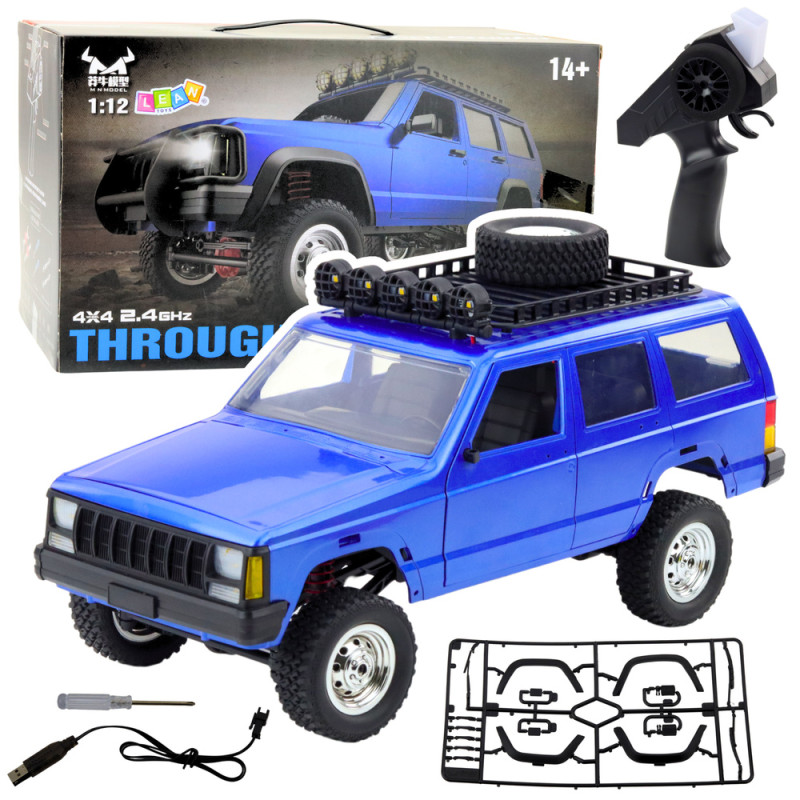 Samochód terenowy mn78 zdalnie sterowany RC niebieski 4x4 1:12 EAN: 5905991052647