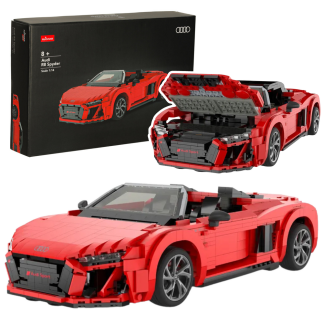 Klocki konstrukcyjne autorc 1:14 audi r8 spyder 1440 elementów rastar 93800