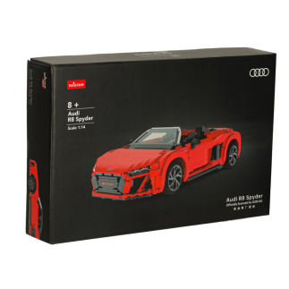Klocki konstrukcyjne autorc 1:14 audi r8 spyder 1440 elementów rastar 93800