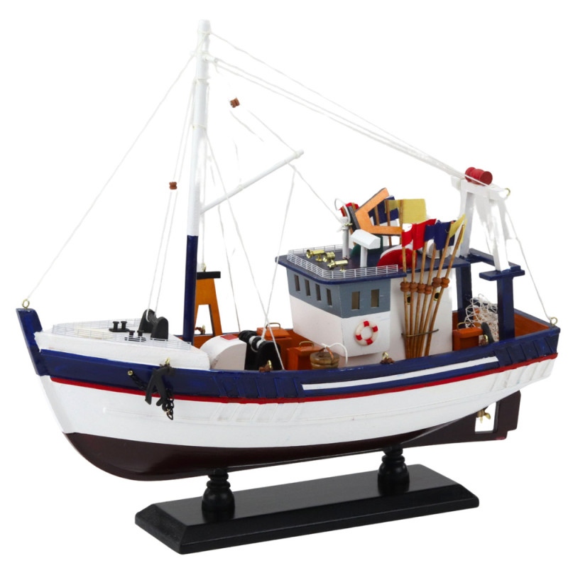 Kolekcjonerski Dekoracyjny Kuter Rybacki 37x34cm - EAN: 5905991049395