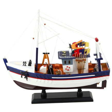 Kolekcjonerski Dekoracyjny Kuter Rybacki 37x34cm - EAN: 5905991049395