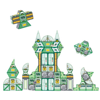 Klocki Magnetyczne Kosmos Stacja Kosmiczna 4D - 108 Elementów EAN: 5905991063698