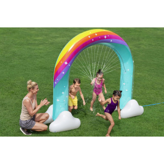Dmuchana kurtyna wodna fontanna tęcza 221 x 71 x 19cm bestway 52732