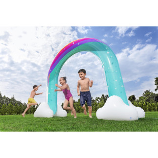 Dmuchana kurtyna wodna fontanna tęcza 221 x 71 x 19cm bestway 52732