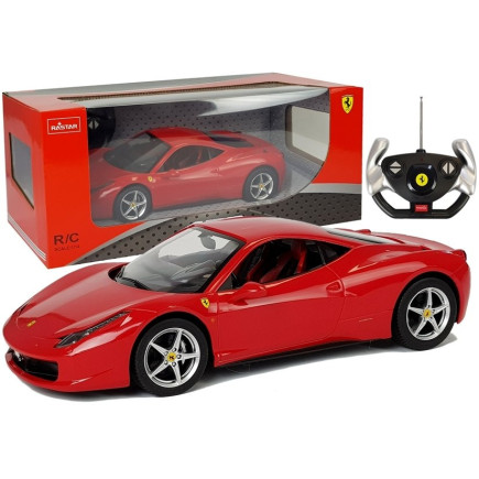 Auto r/c ferrari italia rastar 1:14 czerwone na pilota