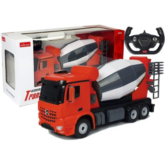 Auto r/c mercedes-benz arocs rastar 1:14 czerwone na pilota